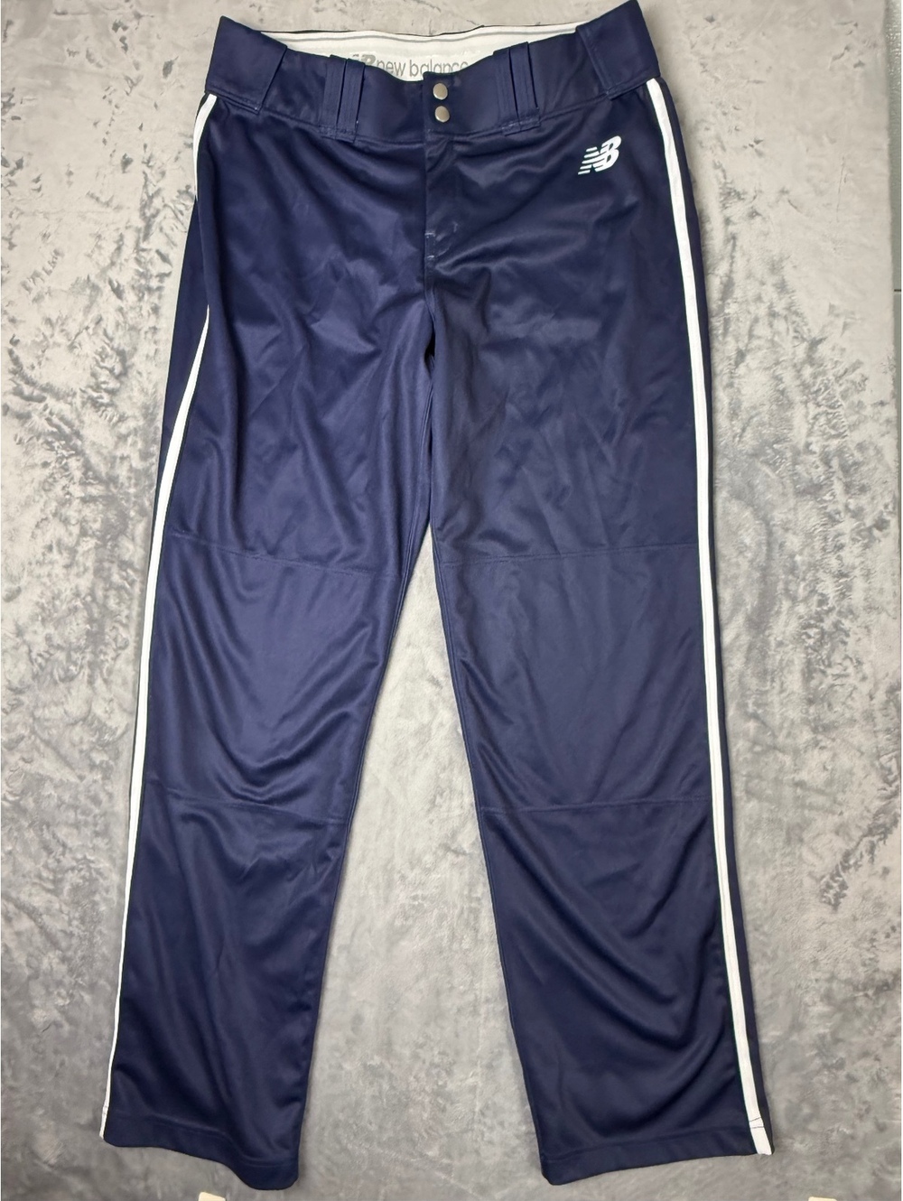 New Balance Mens Navy Baseball Pants 37x31 OKC Sandlot Travel Ball Embroidered